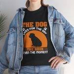Dog Lover Unisex Heavy Cotton Tee - "The Dog Lives for the Day"