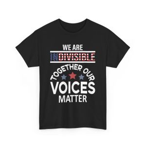 We Are Indivisible Usa Flag T-Shirt for men Heavy Cotton Tee