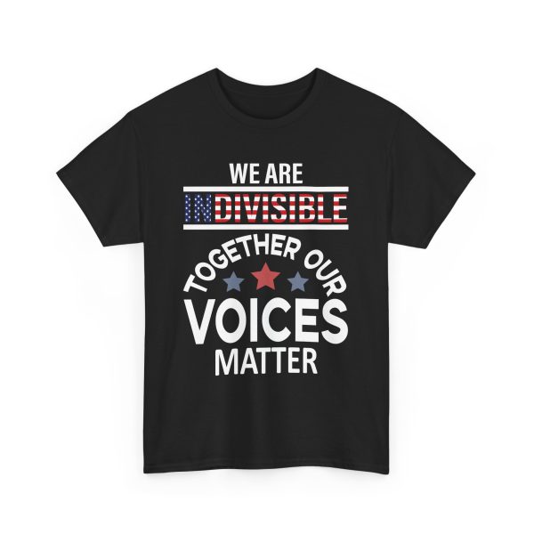 We Are Indivisible Usa Flag T-Shirt for men Heavy Cotton Tee