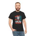 Born to Be Awesome Cat Unisex Heavy Cotton Tee