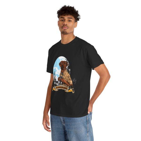 Rugged Adventure Dog Tee - Unisex Heavy Cotton T-Shirt with Outdoor Vibe