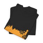 Bicycle Black Color T-Shirt For Unisex Heavy Cotton Tee