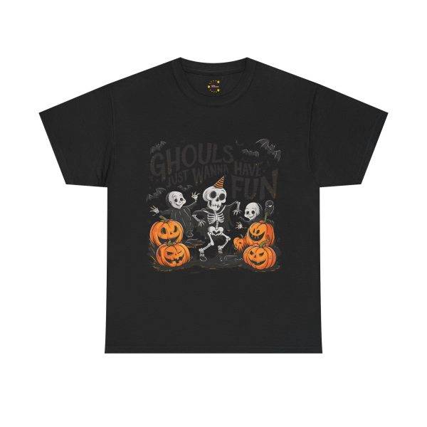 Halloween Ghouls Just Wanna Have Fun Back Color T-Shirt For Unisex Heavy Cotton Tee