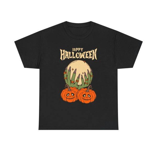 Happy Halloween Black Color T-Shirt For Unisex Heavy Cotton Tee
