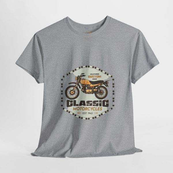 Classic Motorcycle Unisex Heavy Cotton Tee - Perfect for Bike Lovers