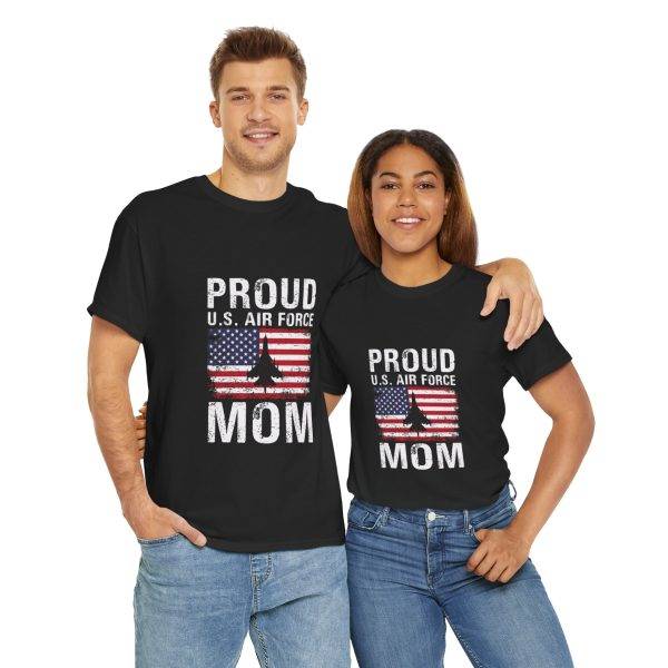 Proud U.S. Air Force Mom Unisex Heavy Cotton Tee