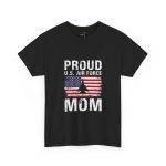 Proud U.S. Air Force Mom Unisex Heavy Cotton Tee