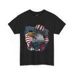America's Falcon Black Color T-Shirt For Unisex Heavy Cotton Tee