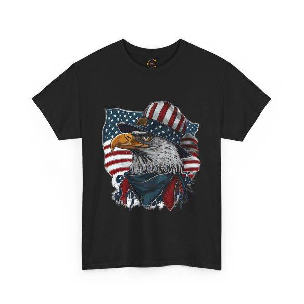 America's Falcon Black Color T-Shirt For Unisex Heavy Cotton Tee