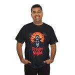 Halloween Fright Night Black Color T-Shirt For Unisex Heavy Cotton Tee