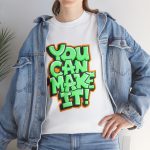 You can make it typography White Color Tshirt For Unisex Heavy Cotton Tee