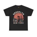 Brooklyn New York Black Color T-Shirt For Unisex Heavy Cotton Tee