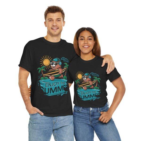 Summer Vibes Unisex Heavy Cotton Tee - Enjoy the Summer Graphic
