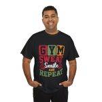 Gym Sweat Smile Repeat Unisex Heavy Cotton Tee