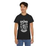 Astronaut THE EXPLORER MISSION TO MARS Black Color T-Shirt For Unisex Heavy Cotton Tee