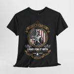USA army freedom isn't not free Black Color T-Shirt For Unisex Heavy Cotton Tee