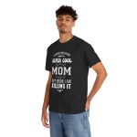 Mother Super Cool Mom Black Color T-Shirt For Unisex Heavy Cotton Tee