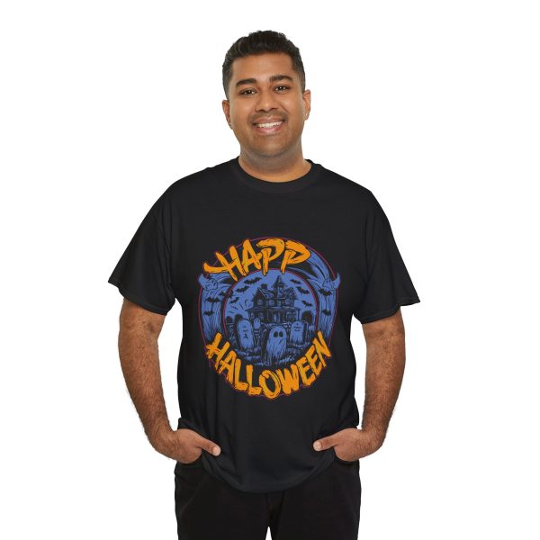 Happ Halloween Black Color T-Shirt For Unisex Heavy Cotton Tee Happ Halloween Black Color T-Shirt For Unisex Heavy Cotton Tee
