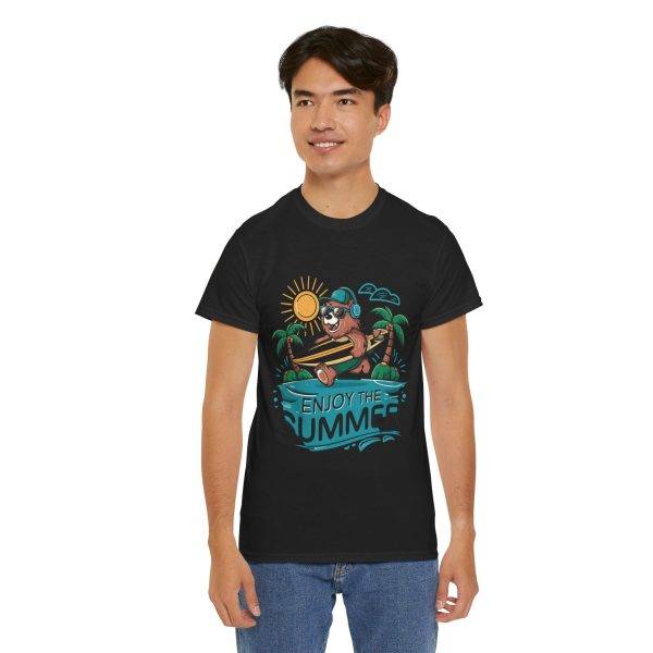 Summer Vibes Unisex Heavy Cotton Tee - Enjoy the Summer Graphic