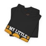 Unisex Heavy Cotton Tee - My Little Dog, Heartbeat at My Feet