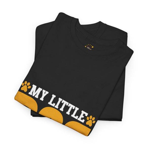 Unisex Heavy Cotton Tee - My Little Dog, Heartbeat at My Feet