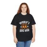 World's Best Dog Mom Unisex Heavy Cotton Tee - Perfect Gift for Dog Lovers