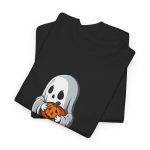 Happy Halloween Black Color T-Shirt For Unisex Heavy Cotton Tee