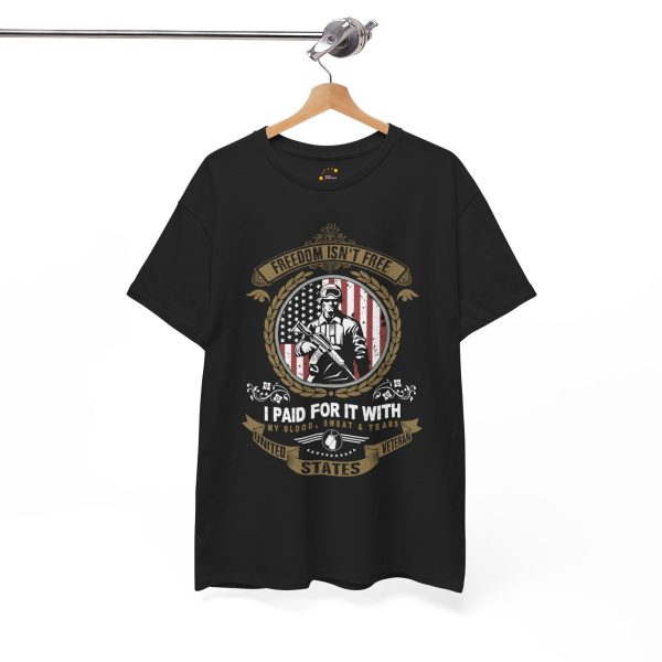 USA army freedom isn't not free Black Color T-Shirt For Unisex Heavy Cotton Tee
