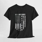 Retired U.S. Air Force Unisex Heavy Cotton Tee - Military Tribute Shirt