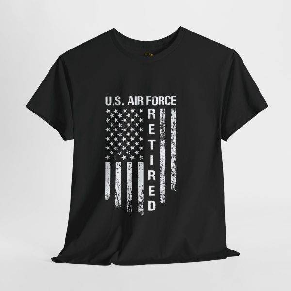 Retired U.S. Air Force Unisex Heavy Cotton Tee - Military Tribute Shirt