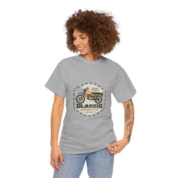 Classic Motorcycle Unisex Heavy Cotton Tee - Perfect for Bike Lovers