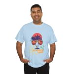 Summer Time Light Blue Color T-Shirt For Unisex Heavy Cotton Tee