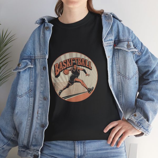 Vintage Basketball Unisex Heavy Cotton Tee - Perfect for Sports Fans
