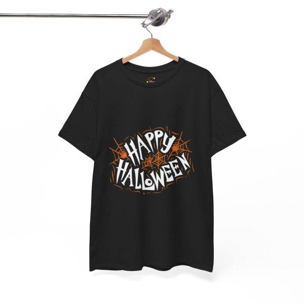 Happy Halloween Black Color T-Shirt For Unisex Heavy Cotton Tee Happy Halloween Black Color T-Shirt For Unisex Heavy Cotton Tee
