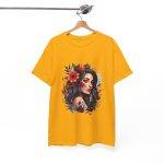 Beauty Women Gold Color T-Shirt For Unisex Heavy Cotton Tee
