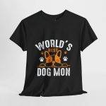 World's Best Dog Mom Unisex Heavy Cotton Tee - Perfect Gift for Dog Lovers