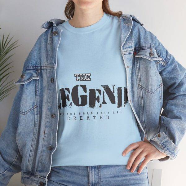 The Legend Blue Color T-Shirt For Unisex Heavy Cotton Tee