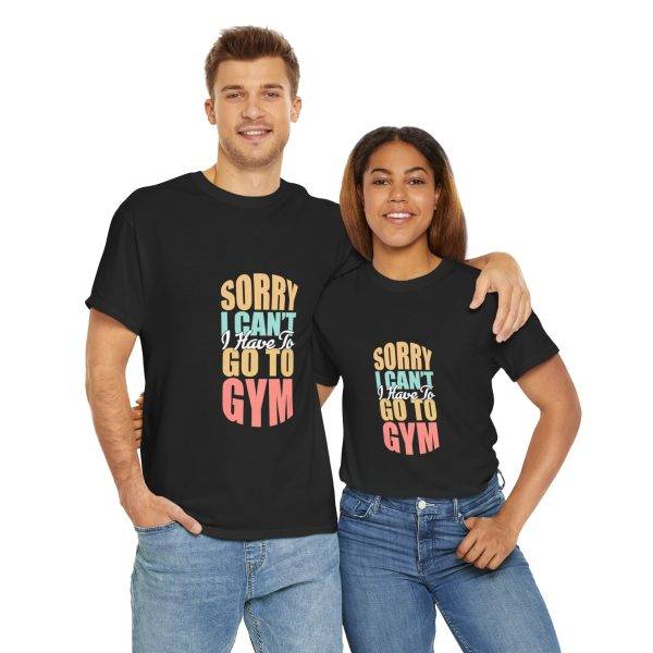 Funny Gym Apology Tee - Unisex Heavy Cotton T-Shirt
