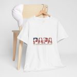 Patriotic Papa Unisex Heavy Cotton Tee - The Veteran, The Myth, The Legend