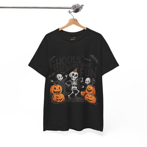 Halloween Ghouls Just Wanna Have Fun Back Color T-Shirt For Unisex Heavy Cotton Tee