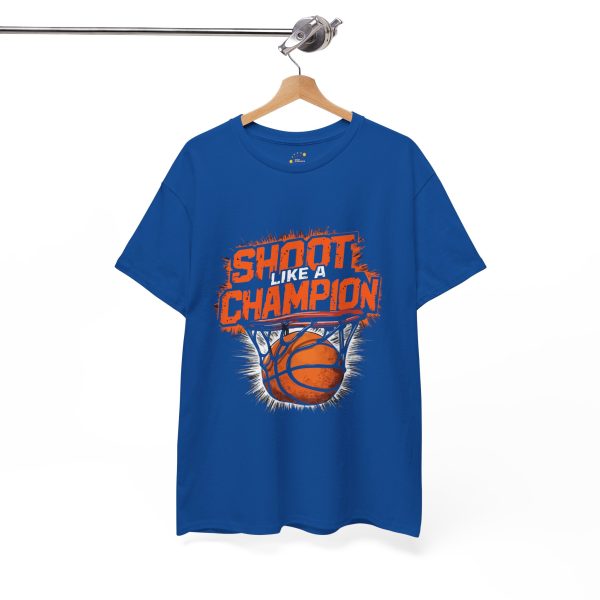 Shoot Like a Champion Basketball Tee - Unisex Heavy Cotton T-Shirt for Sports Lovers Shoot Like a Champion Basketball Tee - Unisex Heavy Cotton T-Shirt for Sports Lovers
