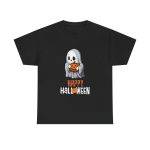 Happy Halloween Black Color T-Shirt For Unisex Heavy Cotton Tee