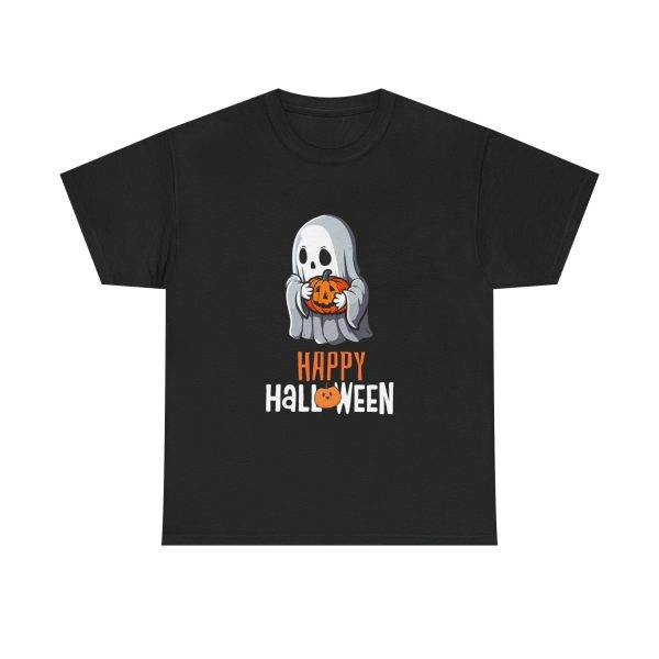Happy Halloween Black Color T-Shirt For Unisex Heavy Cotton Tee