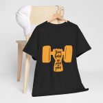 Time Hard No Pain No gain Black Color Gym T-Shirt For Men Heavy Cotton Tee