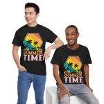 Summer Time Unisex Heavy Cotton Tee - Tropical Vibes T-Shirt Summer Time Unisex Heavy Cotton Tee - Tropical Vibes T-Shirt