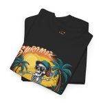 Cool Skeleton Summer Vibes Unisex Heavy Cotton Tee