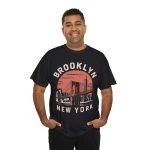 Brooklyn New York Black Color T-Shirt For Unisex Heavy Cotton Tee