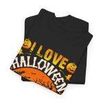I Love Halloween Block Color T-Shirt For Unisex Heavy Cotton Tee I Love Halloween Block Color T-Shirt For Unisex Heavy Cotton Tee