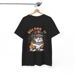 Bulldog Black Color T-Shirt For Unisex Heavy Cotton Tee