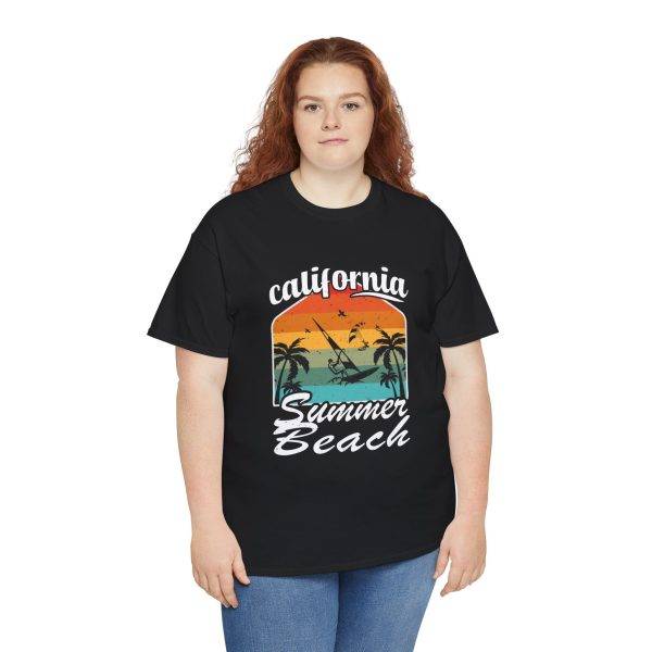 California Summer Beach Unisex Heavy Cotton Tee